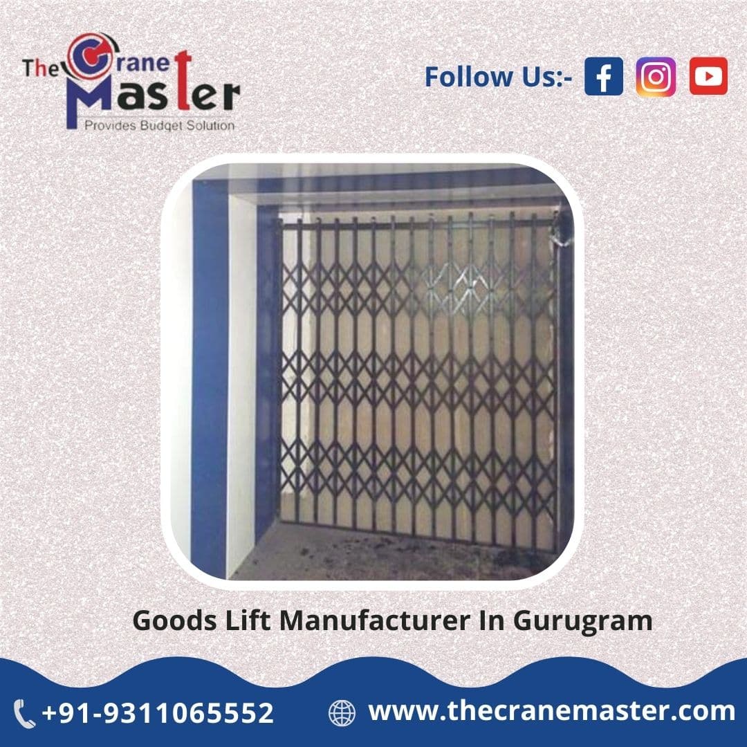 Industrial goods elevator equipment