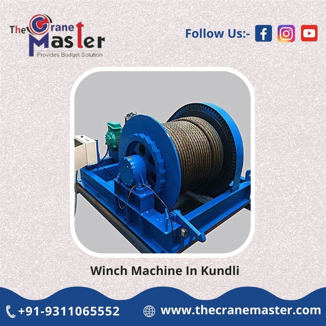 Winch machine installation detail