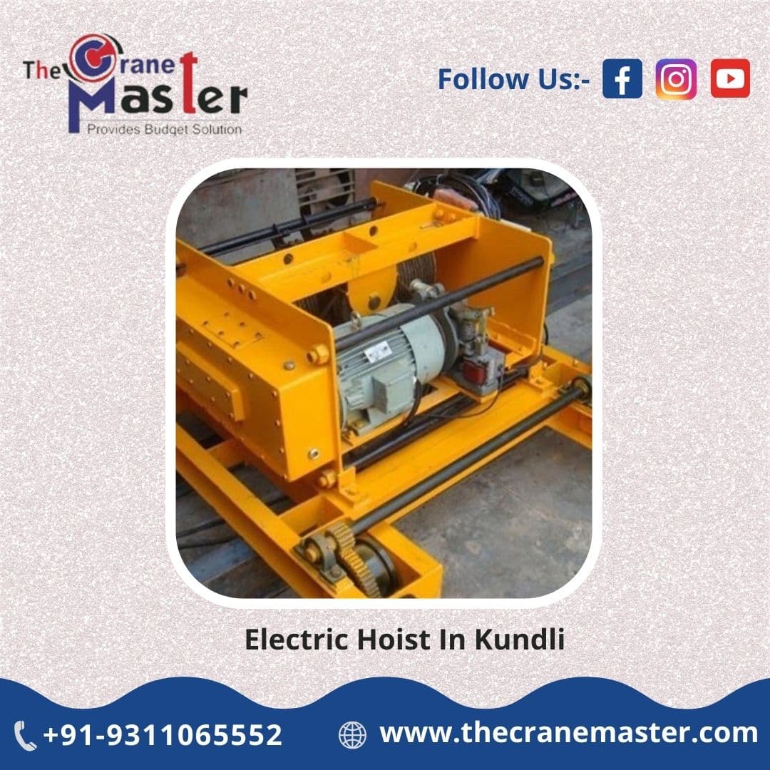 Electric hoist unit for material handling